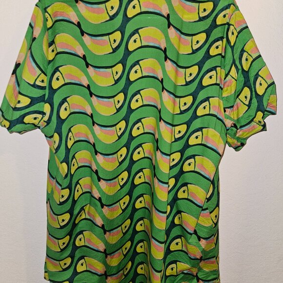 Farm Rio x Anthropologie Tucabacana Oversized Buttondown Shirt - Picture 6 of 10